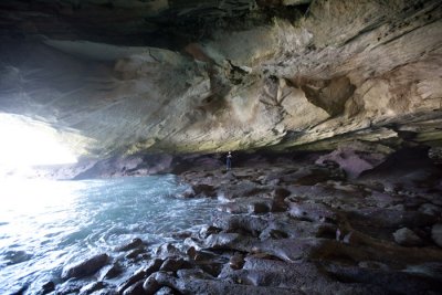 Cave at low tide